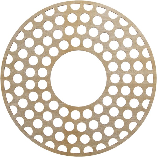 Ekena Millwork Fink Wood Fretwork Pierced Ceiling Medallion, Hickory, 22"OD x 8"ID x 3/8"T CMWP22X22X0375FFHI - main